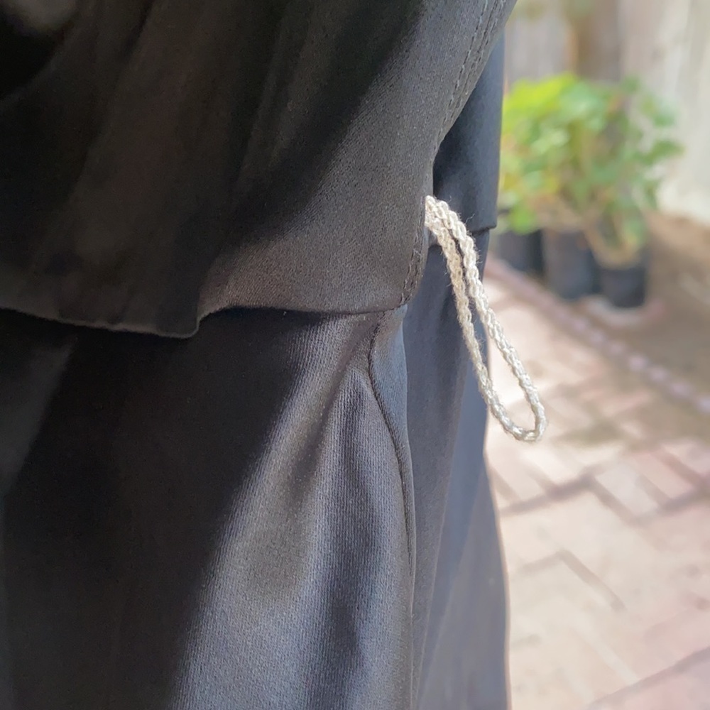 BCBGMaxAzria one shoulder black cocktail dress - Picture 4 of 11